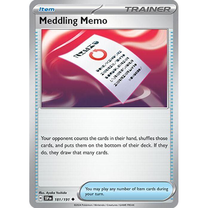 Meddling Memo [SSP - 181]