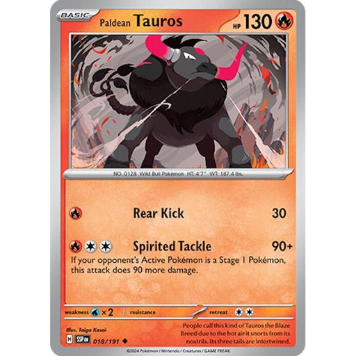 Paldean Tauros - 018/191