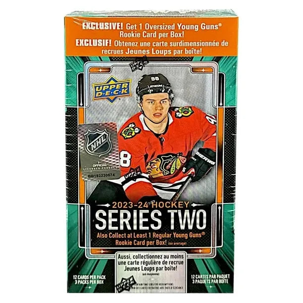 2023-24 Upper Deck Series 2 Hockey Blaster With Oversized Young Guns