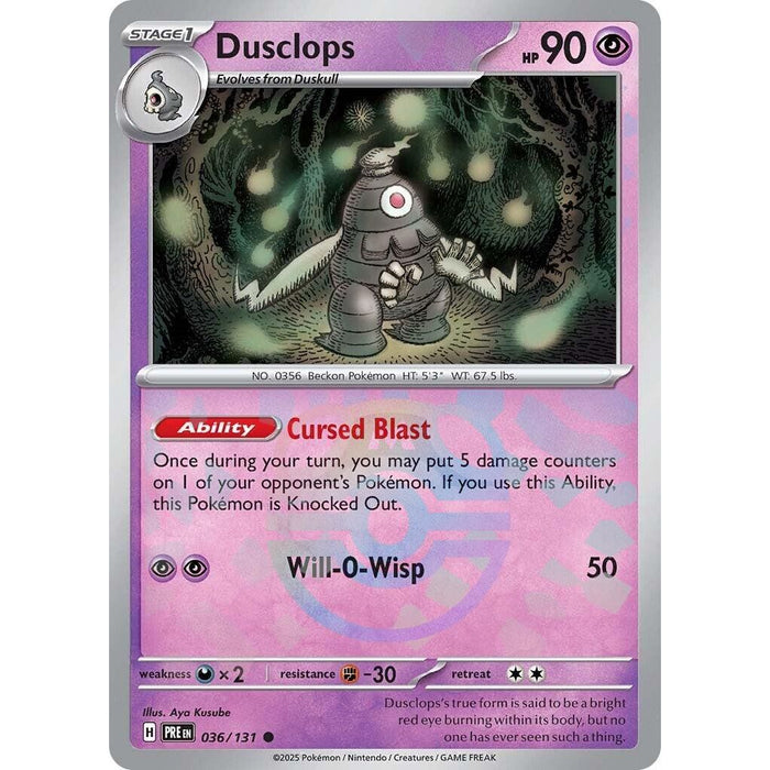 Dusclops (Master Ball Pattern) [PRE - 036/131]