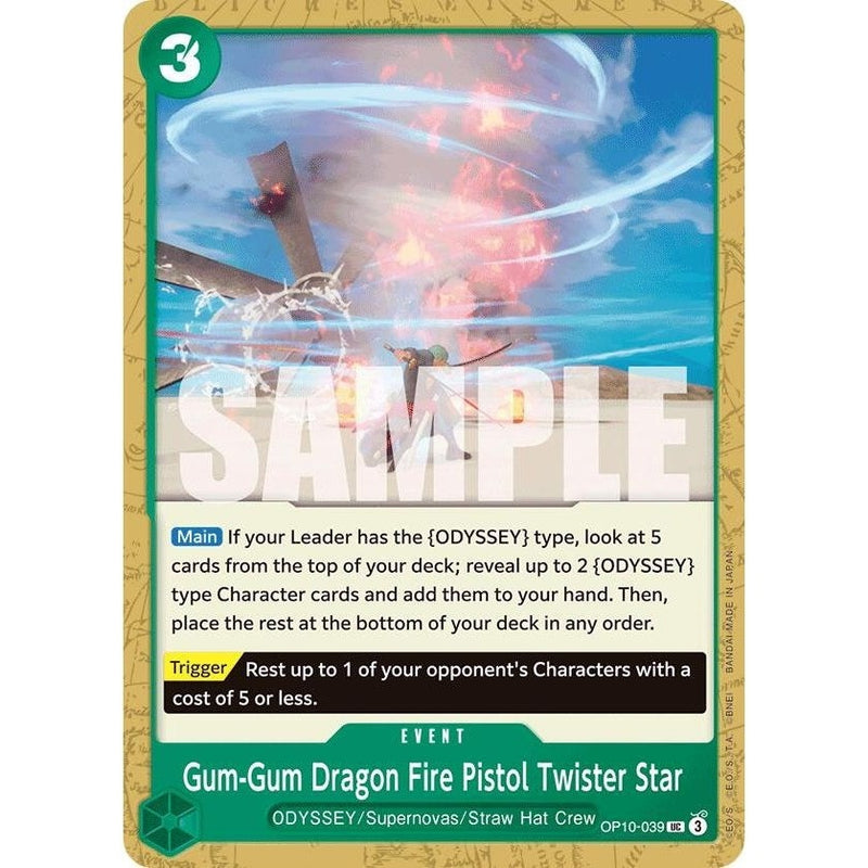 Gum-Gum Dragon Fire Pistol Twister Star