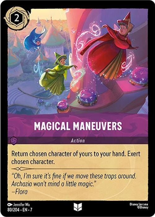 Magical Maneuvers - 80/204 Uncommon Disney Lorcana card from Archazia's Island, Near Mint Normal