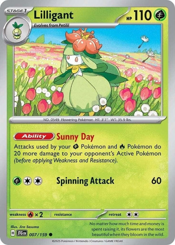 Lilligant - 007/159 Common Pokémon card from Journey Together, Near Mint Normal