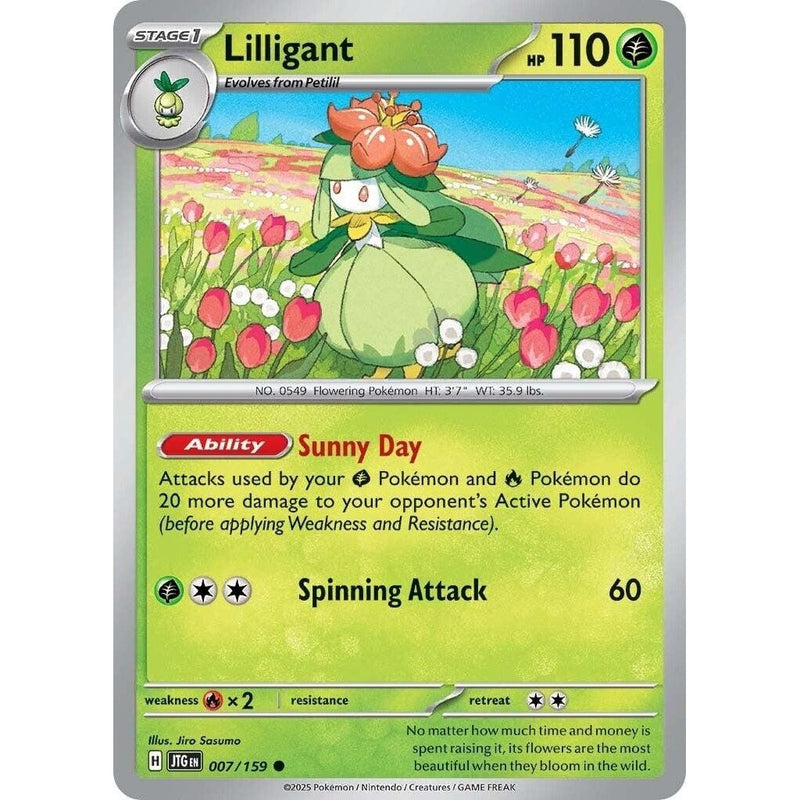 Lilligant - 007/159 Common Pokémon card from Journey Together, Near Mint Normal