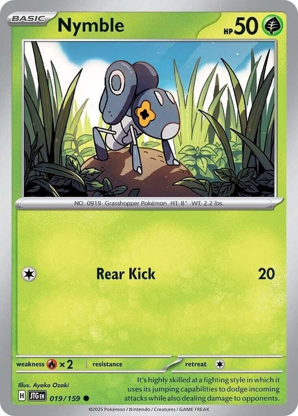 Nymble - 019/159 Common Pokémon card from Journey Together, Near Mint Normal