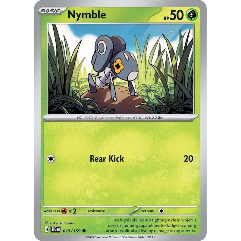 Nymble - 019/159 Common Pokémon card from Journey Together, Near Mint Normal