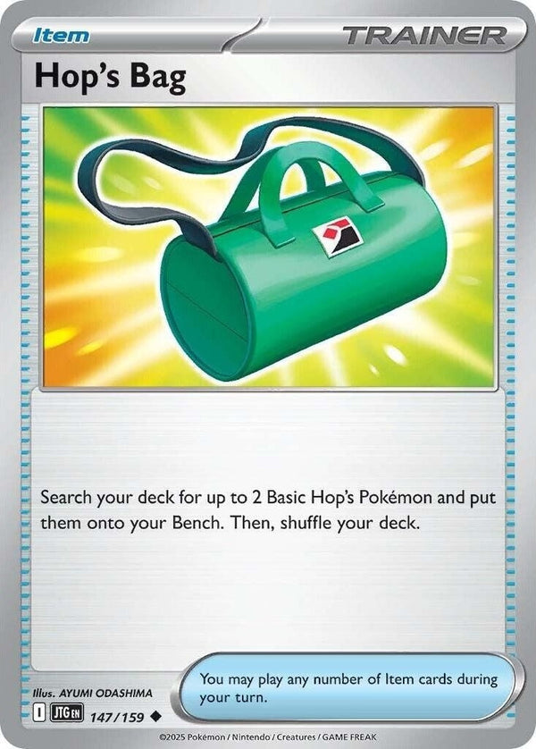 Hop's Bag - 147/159 Uncommon Pokémon card from Journey Together, Near Mint Normal