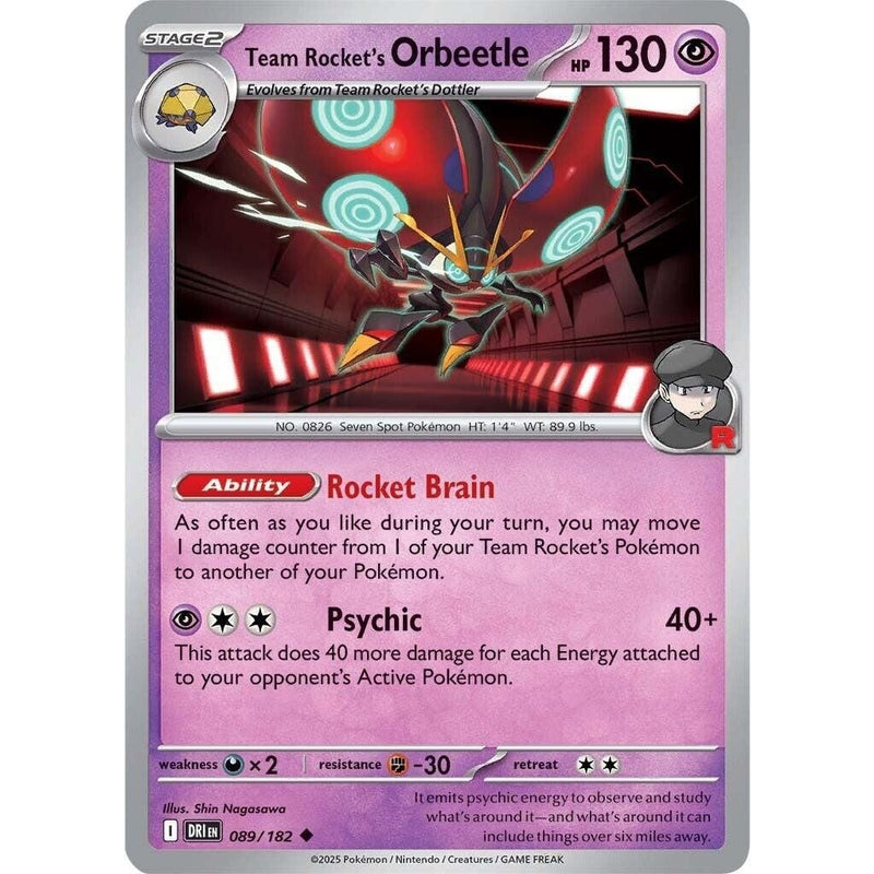 Team Rocket's Orbeetle - 089/182