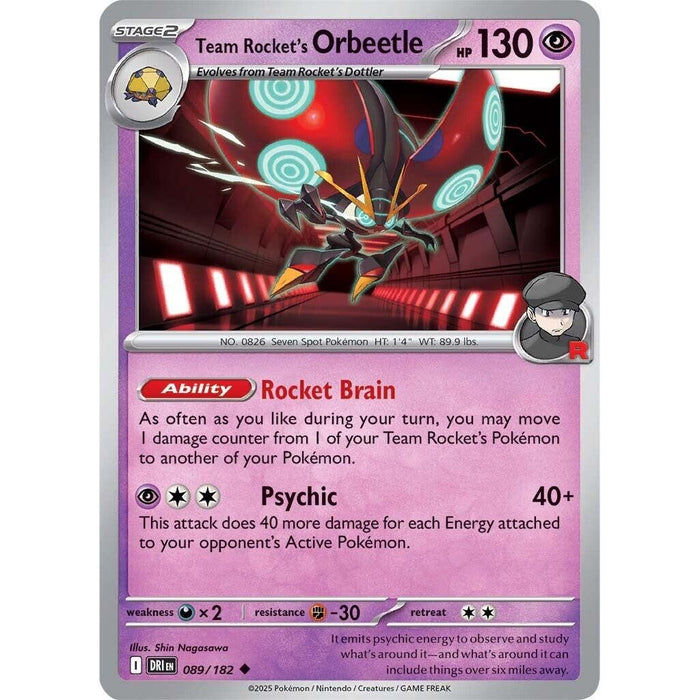 Team Rocket's Orbeetle - 089/182