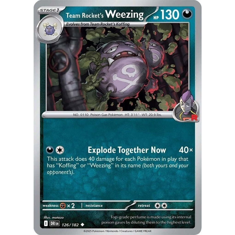 Team Rocket's Weezing - 126/182