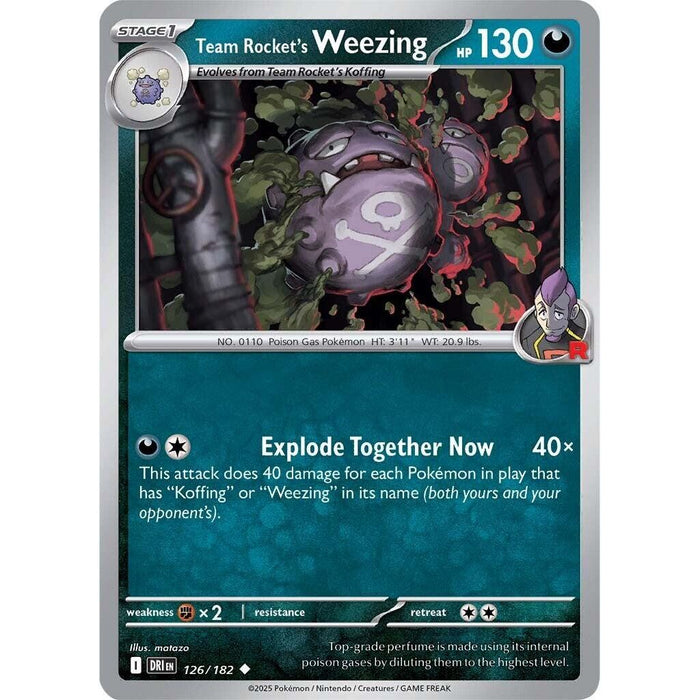 Team Rocket's Weezing - 126/182