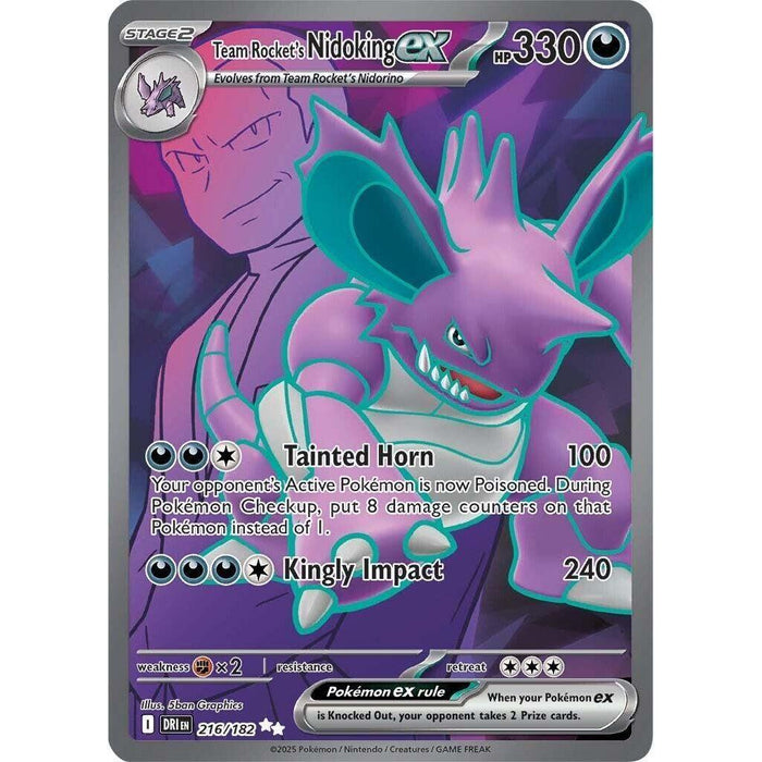 Team Rocket's Nidoking ex - 216/182 [DRI - 216/182]