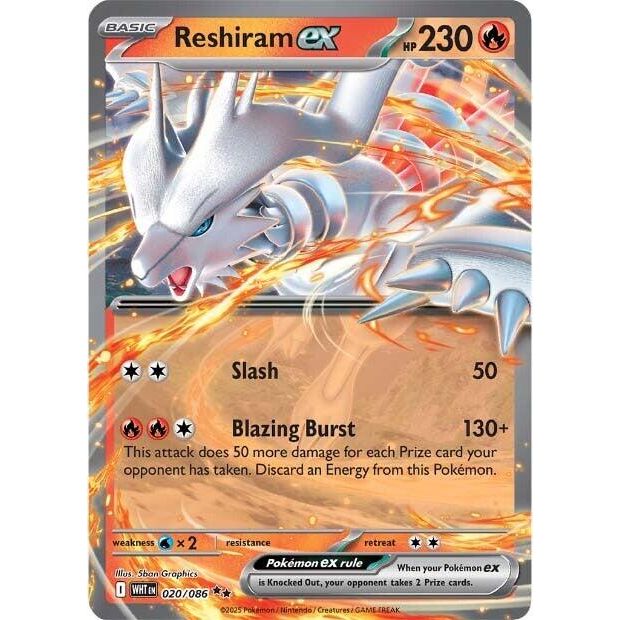 Reshiram ex [WHT - 020/086]