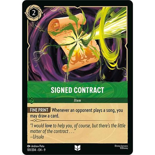 Signed Contract