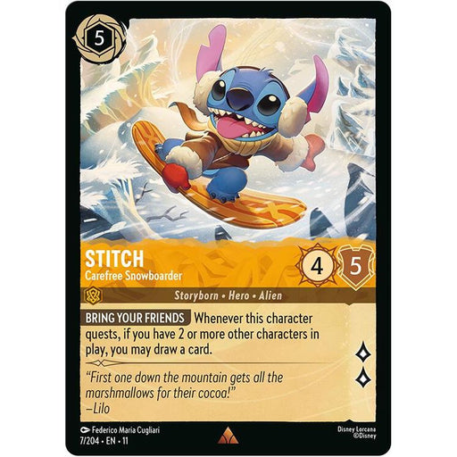 Stitch - Carefree Snowboarder