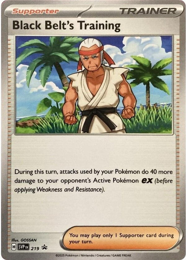 Black Belt's Training - 219 Promo Pokémon card from Scarlet & Violet Promo Cards, Near Mint Normal