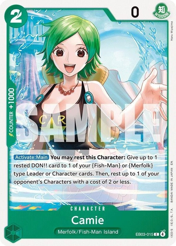 Camie - EB03-015 C One Piece Card Game Singles card from Extra Booster: One Piece Heroines Edition, Near Mint Normal