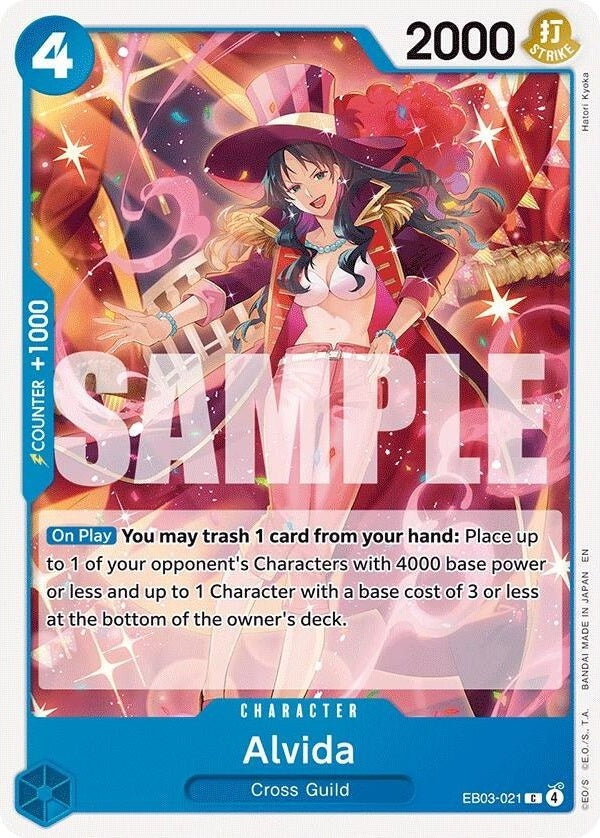 Alvida - EB03-021 C One Piece Card Game Singles card from Extra Booster: One Piece Heroines Edition, Near Mint Normal
