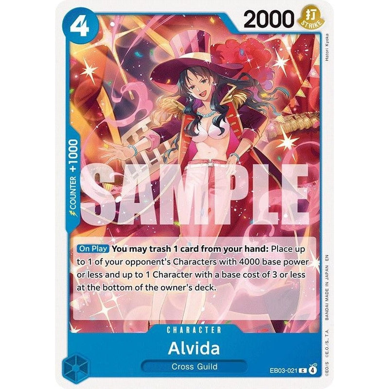 Alvida - EB03-021 C One Piece Card Game Singles card from Extra Booster: One Piece Heroines Edition, Near Mint Normal