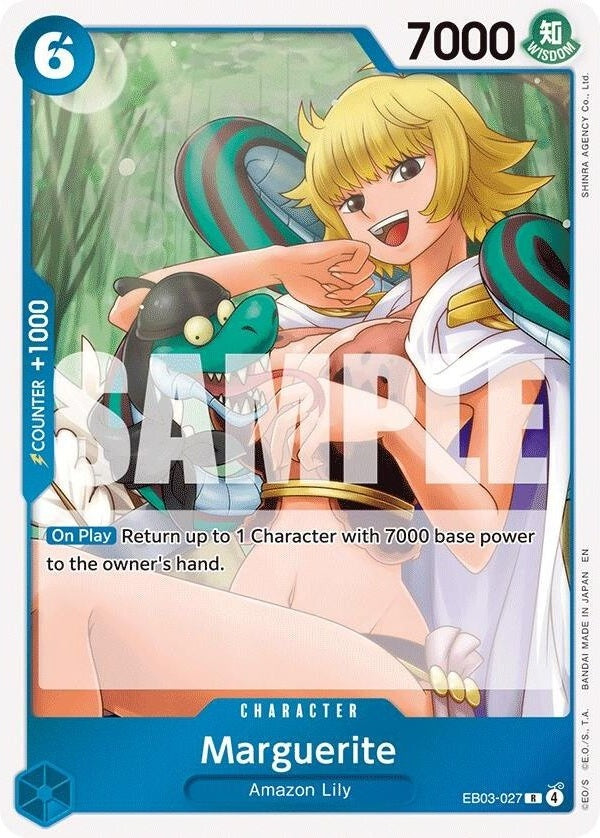 Marguerite - EB03-027 R One Piece Card Game Singles card from Extra Booster: One Piece Heroines Edition, Near Mint Foil