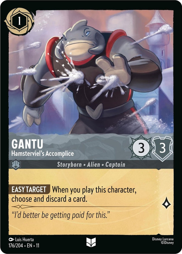 Gantu - Hamsterviel's Accomplice - 176/204 Uncommon Disney Lorcana card from Winterspell, Near Mint Normal