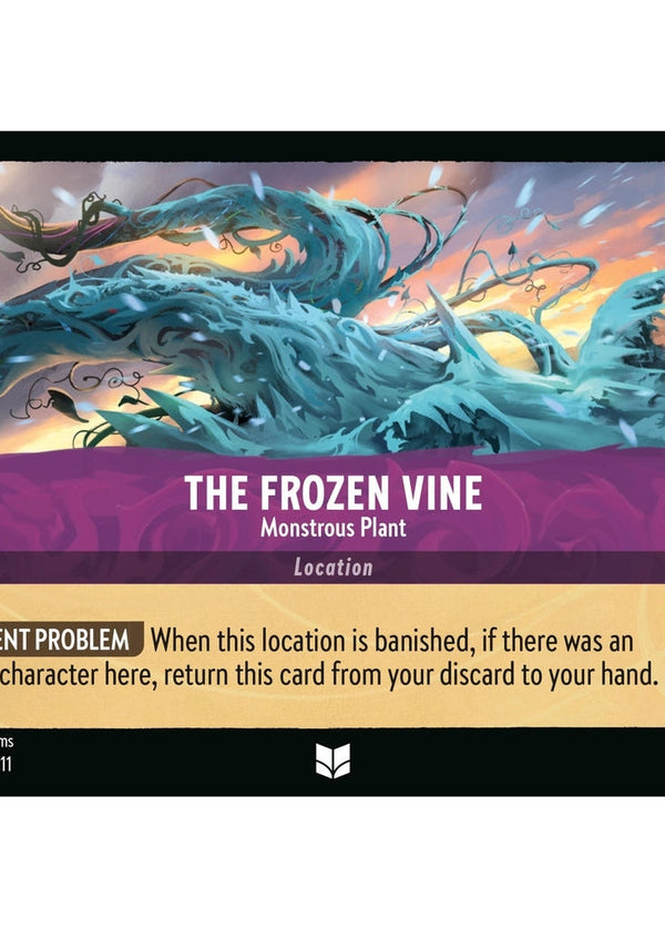 The Frozen Vine - Monstrous Plant - 68/204 Uncommon Disney Lorcana card from Winterspell, Near Mint Normal