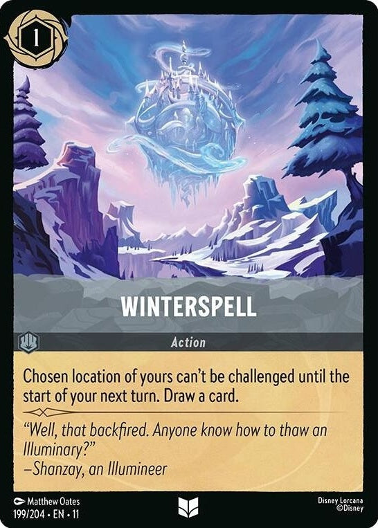 Winterspell - 199/204 Uncommon Disney Lorcana card from Winterspell, Near Mint Normal