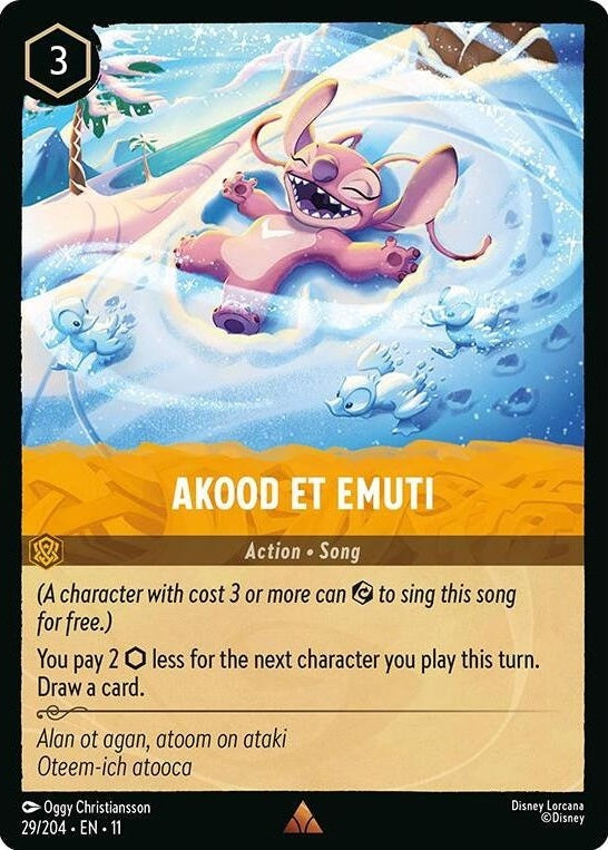 Akood Et Emuti - 29/204 Rare Disney Lorcana card from Winterspell, Near Mint Normal