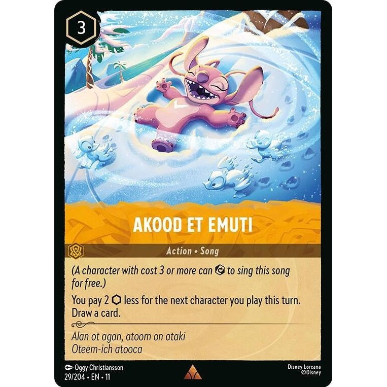 Akood Et Emuti - 29/204 Rare Disney Lorcana card from Winterspell, Near Mint Normal