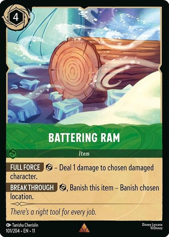 Battering Ram - 101/204 Rare Disney Lorcana card from Winterspell, Near Mint Normal