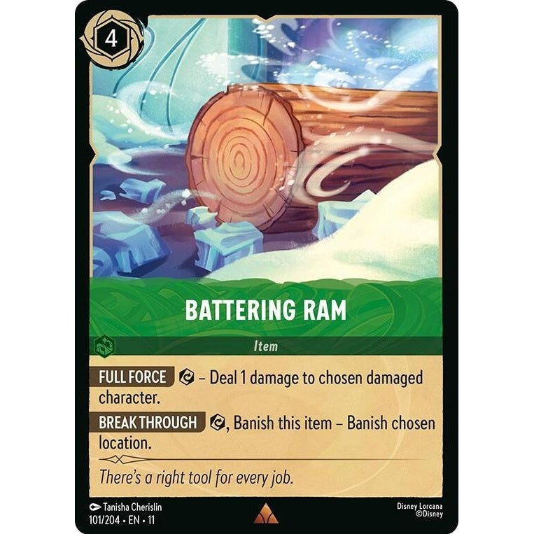 Battering Ram - 101/204 Rare Disney Lorcana card from Winterspell, Near Mint Normal