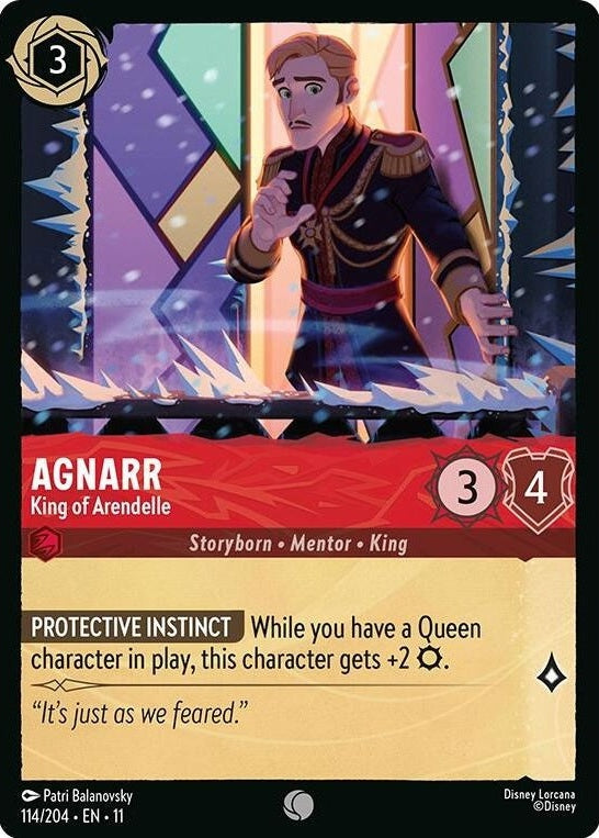 Agnarr - King of Arendelle - 114/204 Common Disney Lorcana card from Winterspell, Near Mint Normal