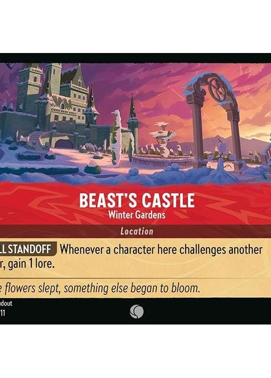 Beast's Castle - Winter Gardens - 136/204 Common Disney Lorcana card from Winterspell, Near Mint Normal