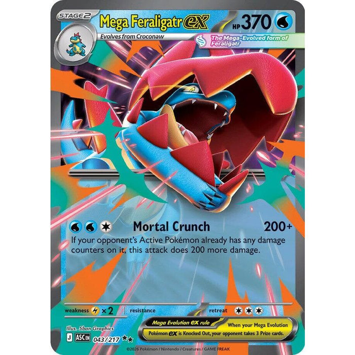 Mega Feraligatr ex - 043/217