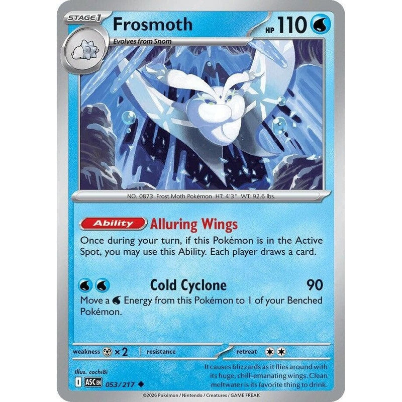 Frosmoth - 053/217 Uncommon Pokémon card from Ascended Heroes, Near Mint Normal
