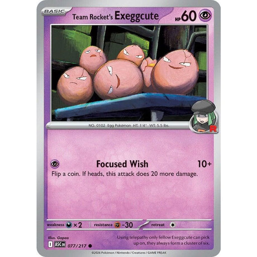 Team Rocket's  exeggcute
