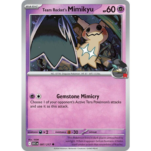 Team Rocket's Mimikyu - 097/217