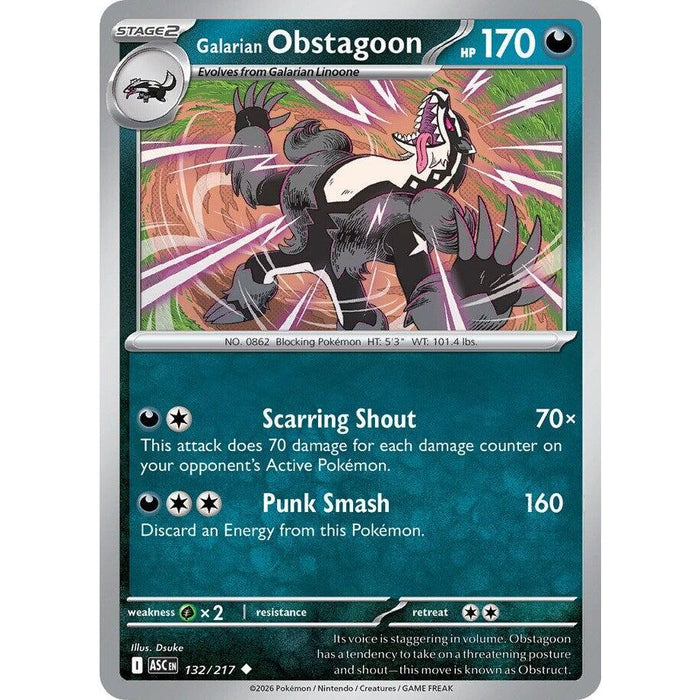 Galarian Obstagoon - 132/217