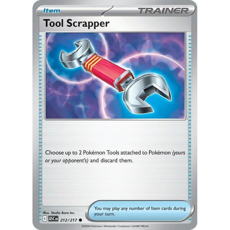 Tool Scrapper - 212/217 Common Pokémon card from Ascended Heroes, Near Mint Normal