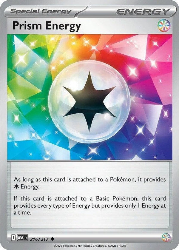 Prism Energy - 216/217 Uncommon Pokémon card from Ascended Heroes, Near Mint Normal