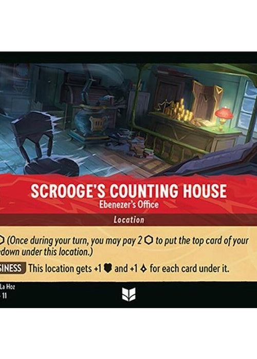 Scrooge's Counting House - Ebenezer's Office - 134/204 Uncommon Disney Lorcana card from Winterspell, Near Mint Normal