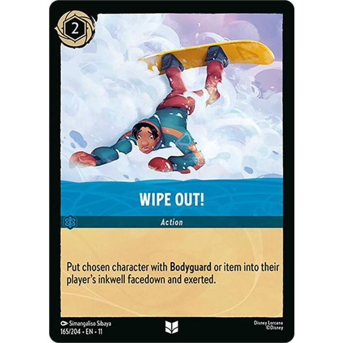 Wipe Out! - 165/204 Uncommon Disney Lorcana card from Winterspell, Near Mint Normal
