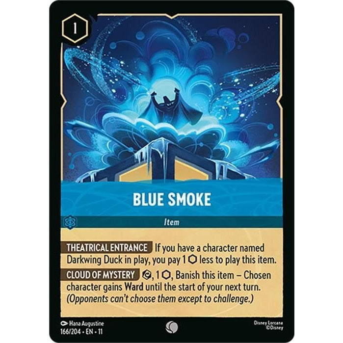 Blue Smoke - 166/204 Common Disney Lorcana card from Winterspell, Near Mint Normal
