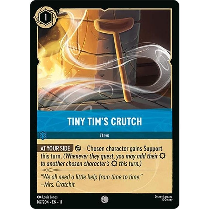 Tiny Tim's Crutch - 167/204 Common Disney Lorcana card from Winterspell, Near Mint Normal