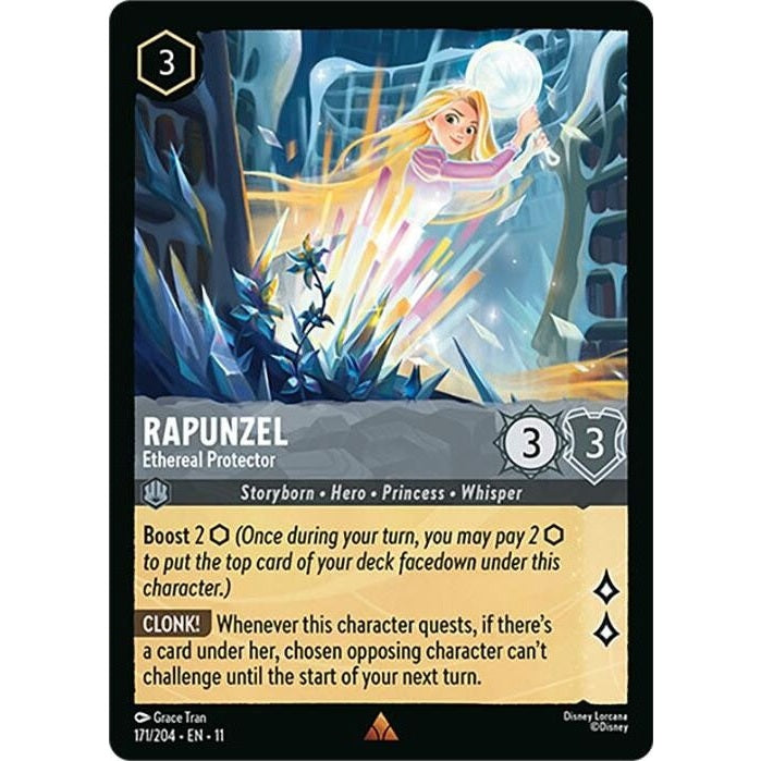 Rapunzel - Ethereal Protector - 171/204 Rare Disney Lorcana card from Winterspell, Near Mint Normal
