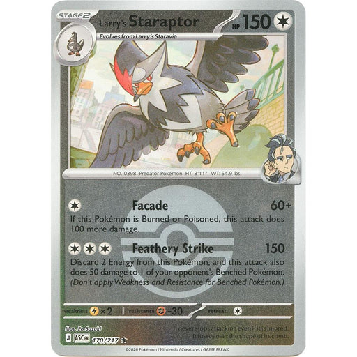 Larry's Staraptor - 170/217 (Poke Ball)