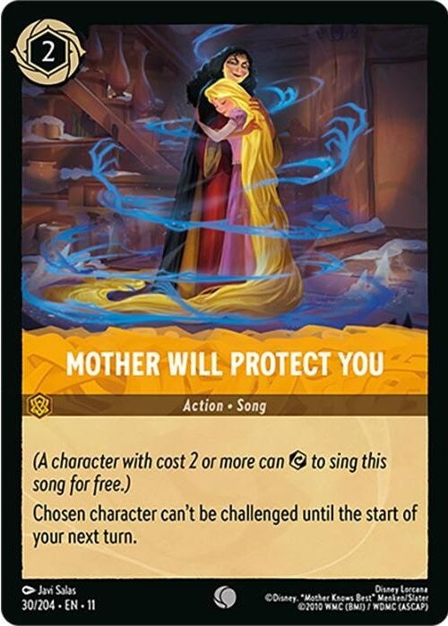 Mother Will Protect You - 30/204 Common Disney Lorcana card from Winterspell, Near Mint Normal
