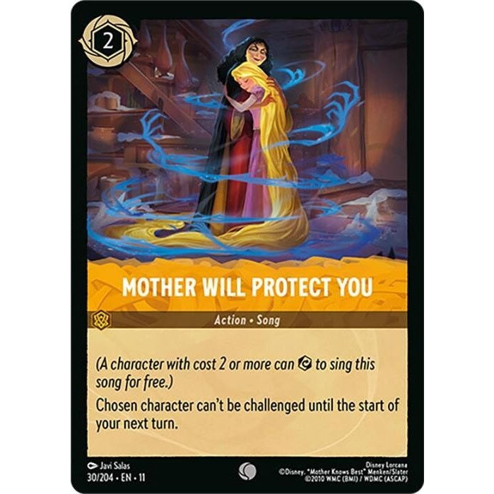Mother Will Protect You - 30/204 Common Disney Lorcana card from Winterspell, Near Mint Normal