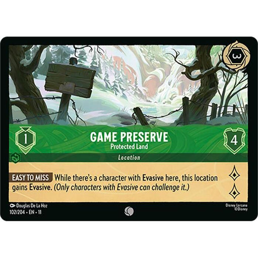 Game Preserve - Protected Land