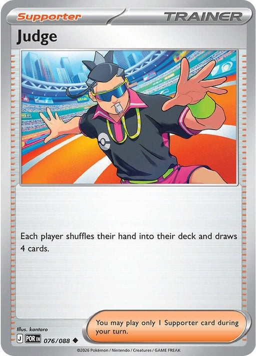 Judge - 076/088 Uncommon Pokémon card from Perfect Order, Near Mint Normal